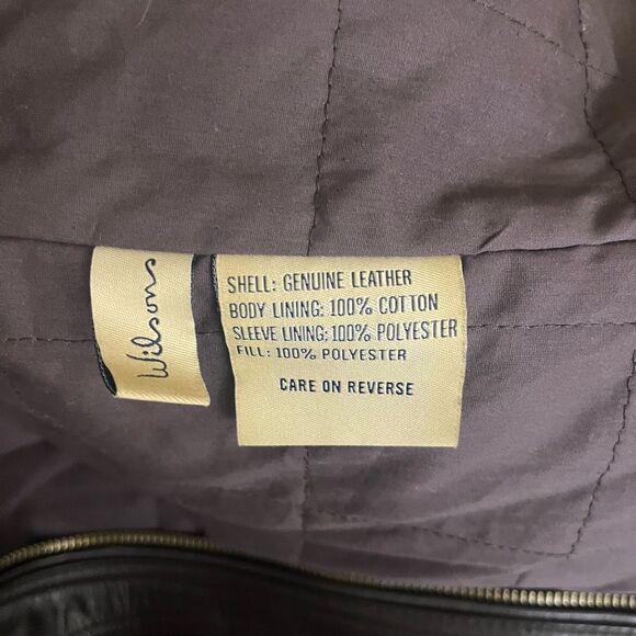 Wilson Men leather Jacket size Small - Picture 6 of 12